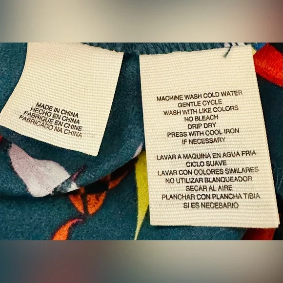 RACHEL Rachel Roy Leaf Print Tie Front or Back Sleeveless Midi Dress - Picture 6 of 8